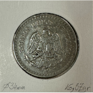 MEXIQUE - 1 PESO 1920 - Pièce de Monnaie en Argent //... 2