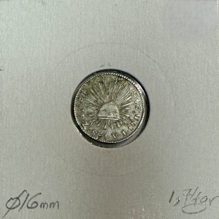 MEXIQUE - 1/2 REAL 1861 VL - Pièce de Monnaie en Argent... 2