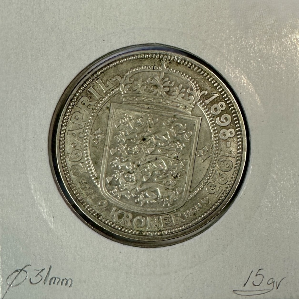 DANEMARK - 2 KRONER 1923 - Pièce de...