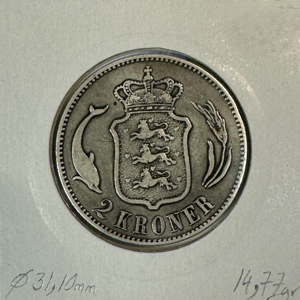 DANEMARK - 2 KRONER 1876 - Pièce de...