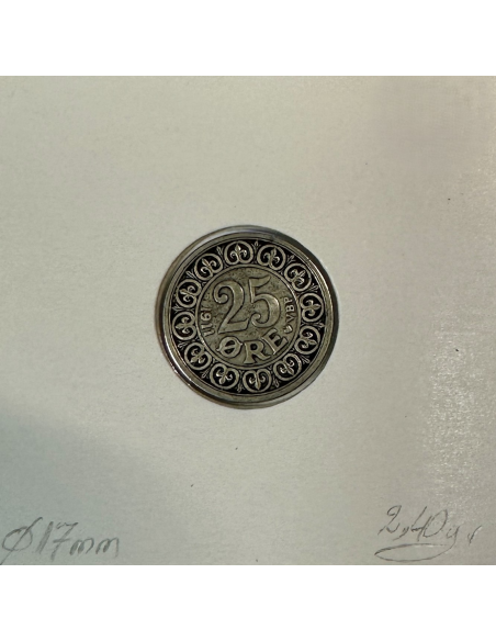 DANEMARK - 25 ORE 1911 - Pièce de Monnaie en Argent // Qualité : TB