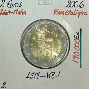 SAINT-MARIN - 2 Euro 2006 // Qualité SUP