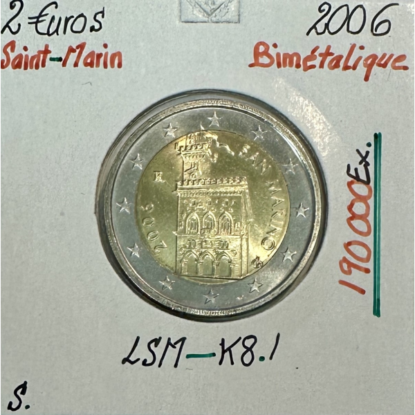 SAINT-MARIN - 2 Euro 2006 // Qualité SUP