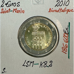SAINT-MARIN - 2 Euro 2010 // Qualité SUP