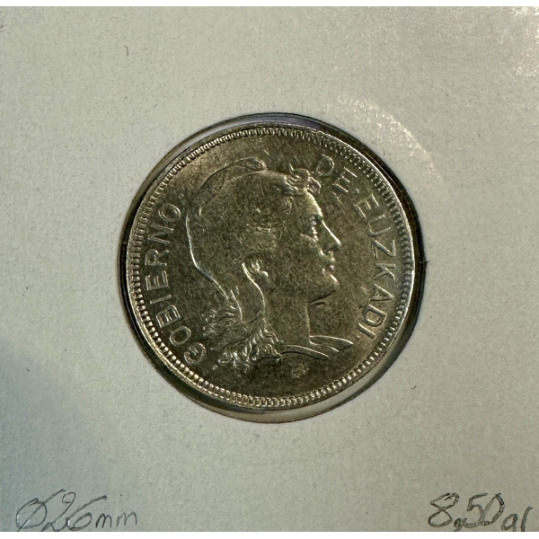 ESPAGNE - 2 PESETAS 1937 - Pièce en...