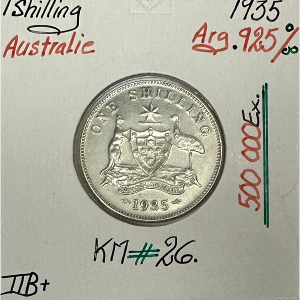 AUSTRALIE - 1 SHILLING 1935 - Pièce...