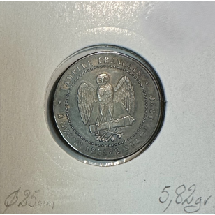 5 CENTIMES NAPOLEON III (SATIRIQUE) 1870 - Pièce de...