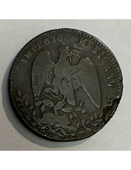 MEXIQUE - 1 CENTAVO 1864 M - Pièce de Monnaie en Cuivre // Qualité : B