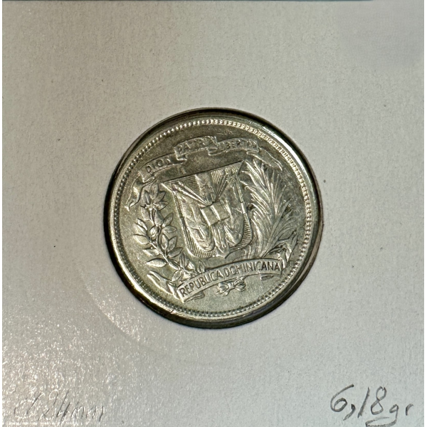 REPUBLIQUE DOMINICAINE - 25 CENTAVOS...