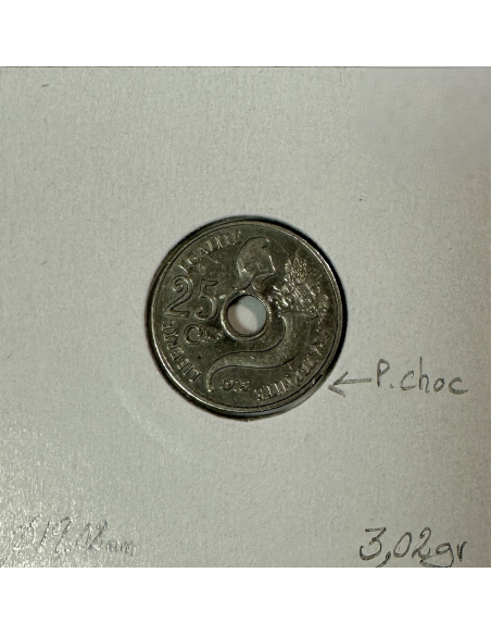 25 CENTIMES Essai de Y.Peter 1913 - Pièce de monnaie en Nickel // TTB