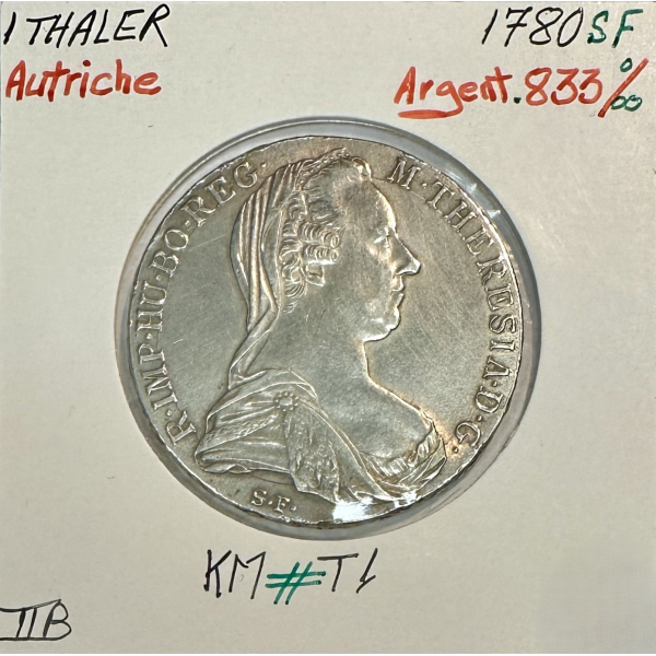 AUTRICHE - 1 THALER 1780 S.F...