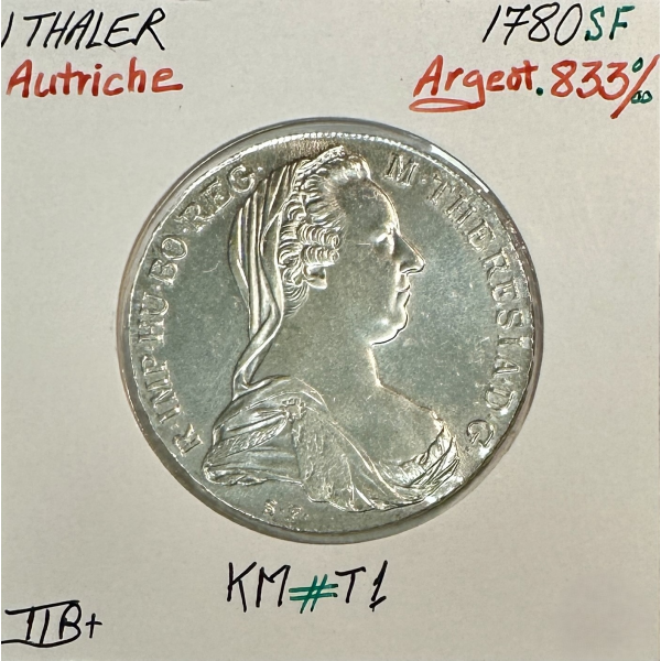 AUTRICHE - 1 THALER 1780 S.F...