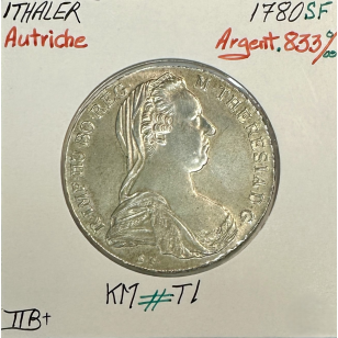 AUTRICHE - 1 THALER 1780 S.F (Marie-Thérèse) Monnaie en...