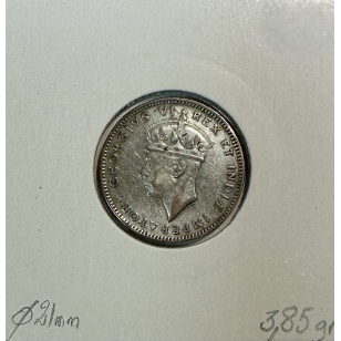 AFRIQUE DE L'EST - 50 CENTS (1937H) Monnaie en Argent //... 2
