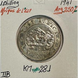 AFRIQUE DE L'EST - 1 Shilling 1941 - Monnaie en Argent //...