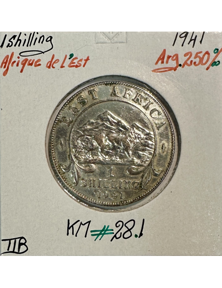 AFRIQUE DE L'EST - 1 Shilling 1941 - Monnaie en Argent // Qualité : TTB