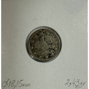 TURQUIE - 2 KURUSH 1910 (AH 1327) - Pièce de Monnaie en... 2