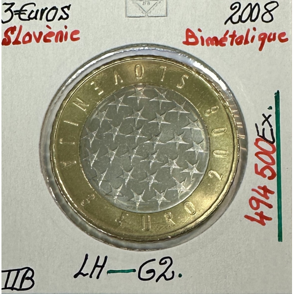 SLOVENIE - 3 EURO - 2008 // Pièce de...