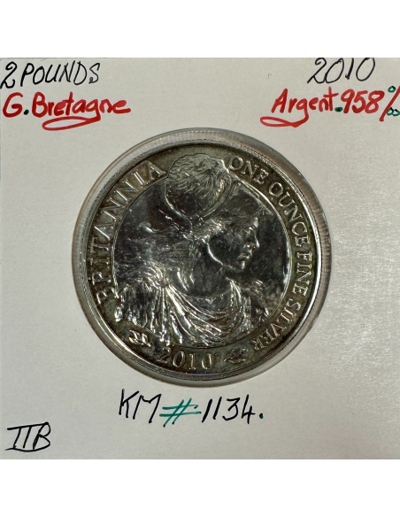 ROYAUME-UNI / GRANDE BRETAGNE - 2 Pounds 2010 - Monnaie en Argent (BRITANNIA)