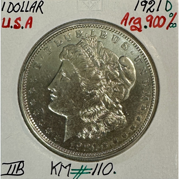 ETATS-UNIS - USA - 1 DOLLAR 1921 D -...
