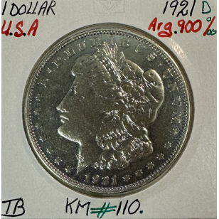 ETATS-UNIS - USA - 1 DOLLAR 1921 D - Pièce de Monnaie en...