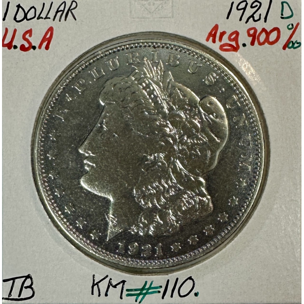 ETATS-UNIS - USA - 1 DOLLAR 1921 D -...