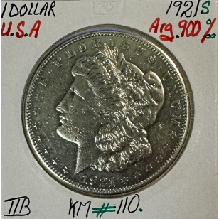 ETATS-UNIS - USA - 1 DOLLAR 1921 S - Pièce de Monnaie en...