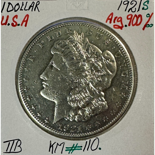 ETATS-UNIS - USA - 1 DOLLAR 1921 S -...