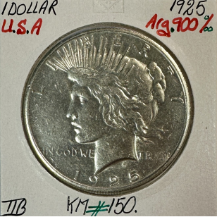ETATS-UNIS - USA - 1 DOLLAR 1925 - Pièce de Monnaie en...