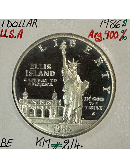ETATS-UNIS - USA - 1 DOLLAR 1986 S - Pièce de Monnaie en argent // Qualité : BE