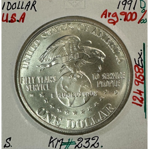 ETATS-UNIS - USA - 1 DOLLAR 1991 D - Pièce de Monnaie en...