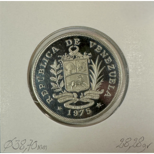VENEZUELA - 25 BOLIVARES 1975 - Monnaie en Argent //... 2