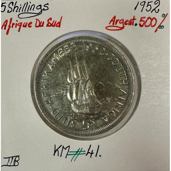 AFRIQUE DU SUD - 5 SHILLING 1952 -...