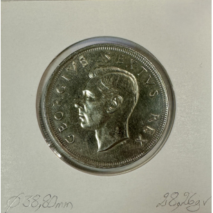 AFRIQUE DU SUD - 5 SHILLING 1952 - Monnaie en Argent // TTB 2
