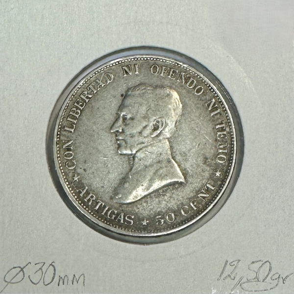 URUGUAY - 50 CENTESIMOS 1917 -...