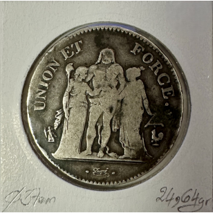 5 FRANCS UNION ET FORCE - L'AN 10A - Pièce de Monnaie en... 2
