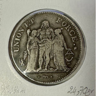 5 FRANCS UNION ET FORCE - L'AN 11K - Pièce de Monnaie en... 2