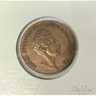 SUEDE - 4 SKILLING 1852 - Pièce de Monnaie en Cuivre //... 2