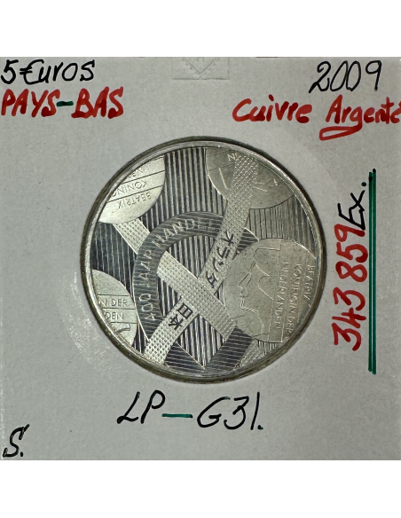 PAYS-BAS - 5 EURO 2009 en Cuivre Argenté // SUP (REF 1)