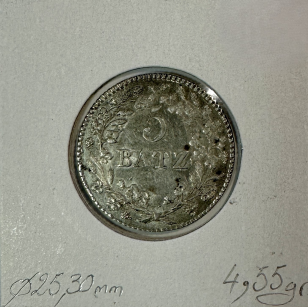 SUISSE VAUD - 5 BATZEN 1814 - Pièce de Monnaie en Argent... 2