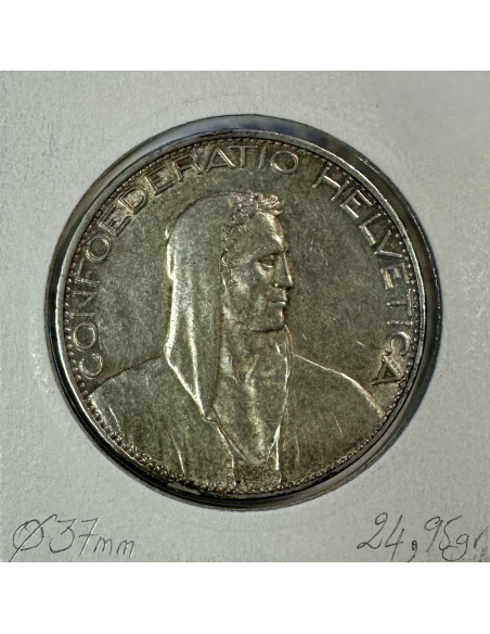 SUISSE - 5 FRANCS 1926 B - Pièce de Monnaie en Argent // Qualité : TTB