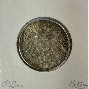 ALLEMAGNE BADEN - 2 MARK 1906 - Pièce de Monnaie en... 2