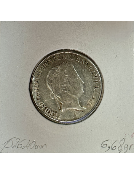 HONGRIE - 20 KRAJCZAR 1843 - Pièce de Monnaie en Argent // Qualité : TTB