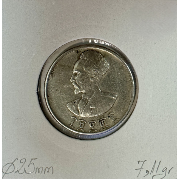 ETHIOPIE - 50 CENTS 1936 - Pièce de...