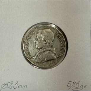VATICAN - 20 BAIOCCHI 1850 R (Pape PIE IX) Monnaie en... 2