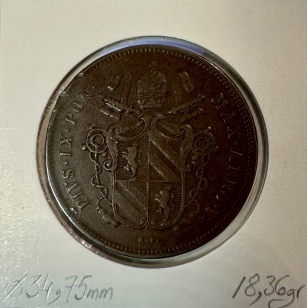 VATICAN - 2 BAIOCCHI 1850 VR - Monnaie en Cuivre //... 2