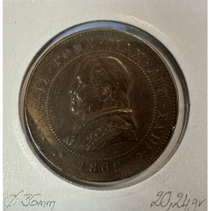 VATICAN - 4 SOLDI 1869 XXIII R - Monnaie en Cuivre //... 2