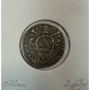 VATICAN - 1 GIULIO 1735 V - Pièce de Monnaie en Argent //... 2