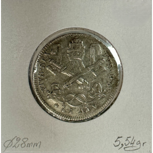 VATICAN - 2 CARLINI 1780 VI - Pièce de Monnaie en Argent... 2