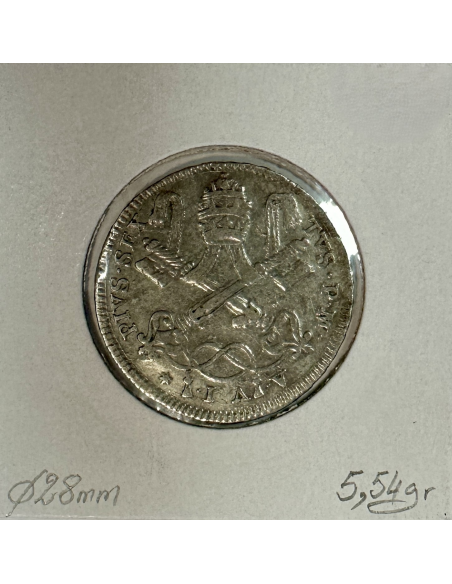 VATICAN - 2 CARLINI 1780 VI - Pièce de Monnaie en Argent // Qualité : TTB